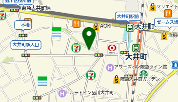 EcoStation21 大井町駅西口中央通り出張所駐輪場[自転車]の地図画像
