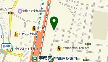JR宇都宮駅東口第1自転車駐車場[バイク]の地図画像