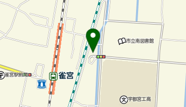 JR雀宮駅東口自転車駐車場の地図画像