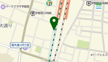 新幹線高架下自転車駐車場の地図画像