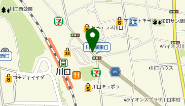 川口駅東口自転車駐車場の地図画像
