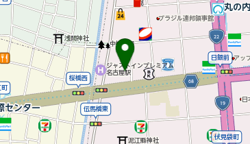 GSパーク 名古屋桜通丸の内【バイク専用駐輪場】の地図画像