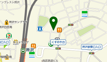K&rsquo;s Cycle所沢駅東口の地図画像