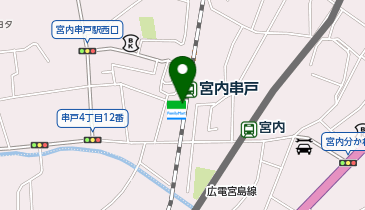 ラクピーライダー 宮内串戸駅前の地図画像