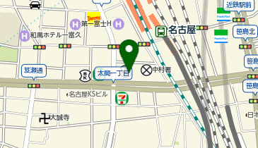 MAYパーク名古屋駅各駐輪場の地図画像