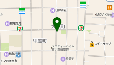 富小路六角自転車駐車場の地図画像