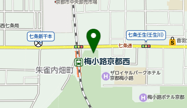 梅小路公園七条入口広場自転車駐車場の地図画像