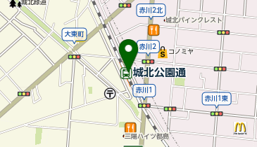 くるっとパーク城北公園通駅駐輪場の地図画像