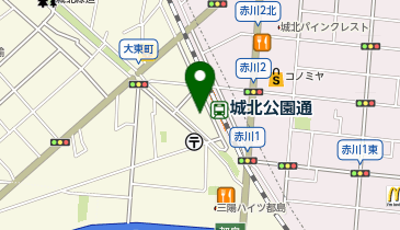 くるっとパーク城北公園通駅前駐輪場の地図画像