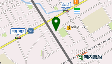 交野市河内磐船駅新北自転車駐車場の地図画像