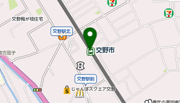 交野市駅前自転車駐車場の地図画像