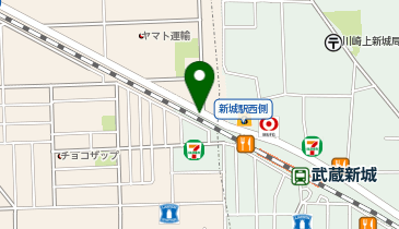 Parking in 武蔵新城駐輪場の地図画像