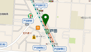 Parking in 戸田駅前駐輪場の地図画像