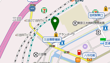 ウエルシア薬局田町グランパーク店の地図画像