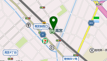 ココカラファイン薬局 高宮駅店の地図画像