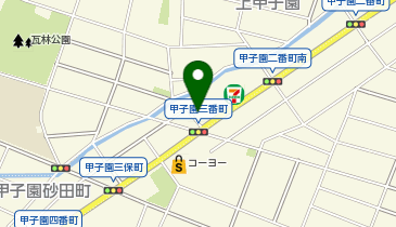 ウエルシア薬局 西宮上甲子園店の地図画像