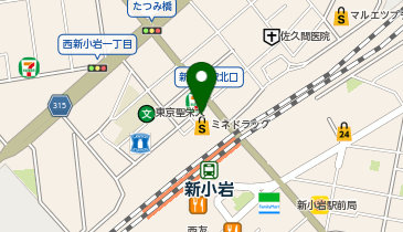 ウエルシア薬局新小岩駅北口店の地図画像