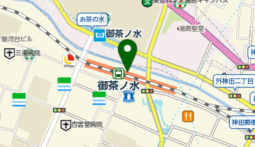 ウエルシア薬局エキュートエディション御茶ノ水店の地図画像