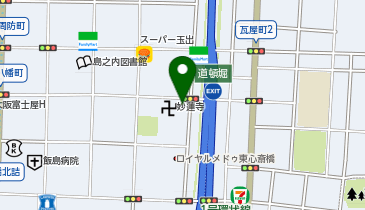 ゆうゆう薬局大阪本店の地図画像