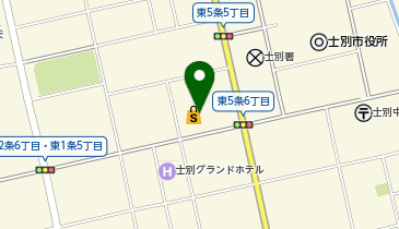 調剤薬局ツルハドラッグ士別中央店の地図画像