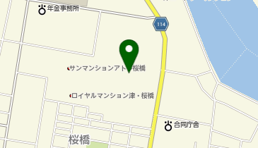 イオン薬局津桜橋店の地図画像