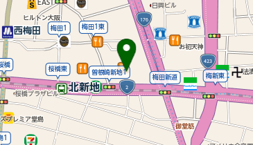 アピス薬局 梅田店の地図画像