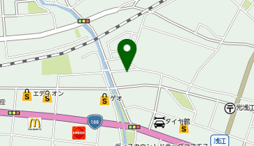 レインボー薬局の地図画像