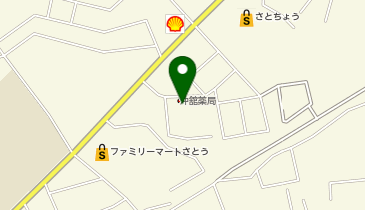 沖舘薬局新町店の地図画像