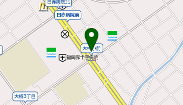大賀薬局 福岡赤十字病院前店の地図画像