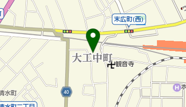 大木白山社の地図画像