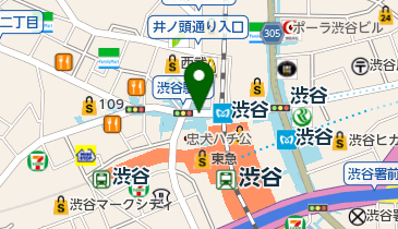 ジュースの森 渋谷店の地図画像