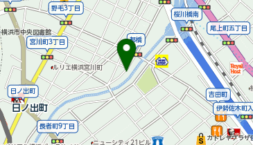 都橋商店街(ハーモニカ横丁)の地図画像