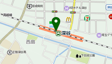 深谷駅駅舎の地図画像
