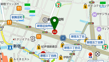 ガスト 新宿靖国通店の地図画像