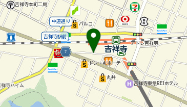 吉祥寺パークロードの地図画像