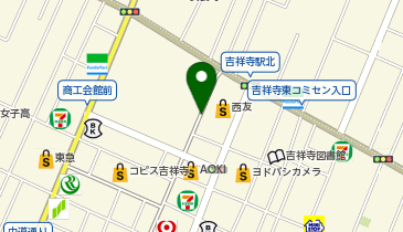 吉祥寺サンロード商店街の地図画像