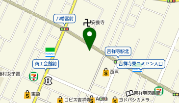 吉祥寺バッティングセンターの地図画像