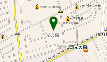 ウルトラアスレチック ゆめタウン光の森店の地図画像