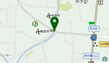 高沢橋の地図画像