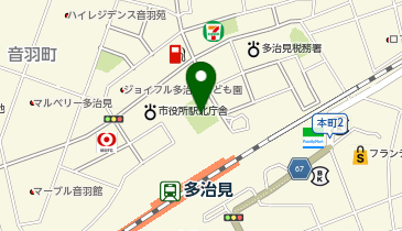 虎渓用水広場の地図画像