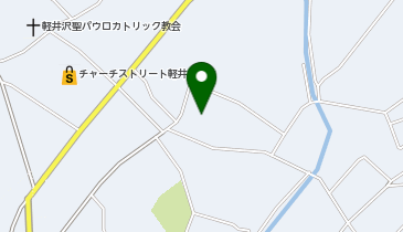 軽井沢会テニスコートの地図画像