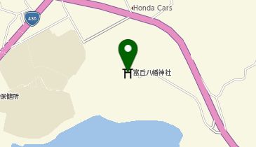 富丘八幡神社の地図画像