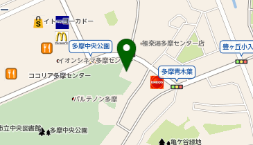 落合白山神社の地図画像