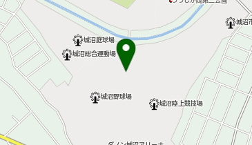 城沼総合運動場の地図画像
