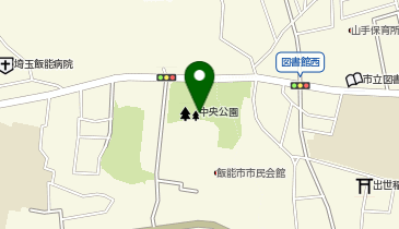 飯能中央公園の地図画像