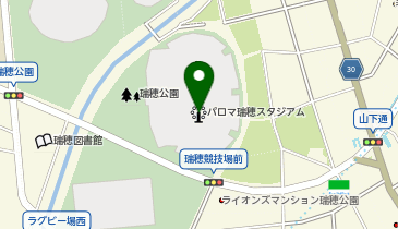 パロマ瑞穂スタジアムの地図画像